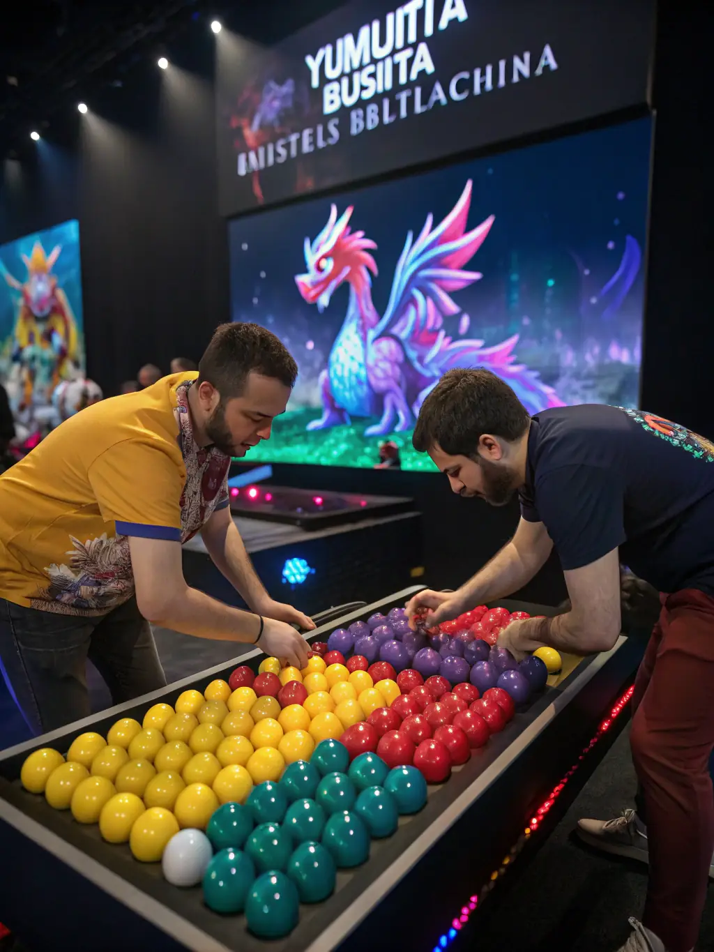 A vibrant screenshot from Boşta Yumurta Kralı showcasing the unique 'Yumurta Birleştirme' mechanic, where players combine eggs to create more powerful creatures.